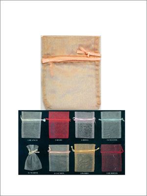 Botón Fil bolsa de organza